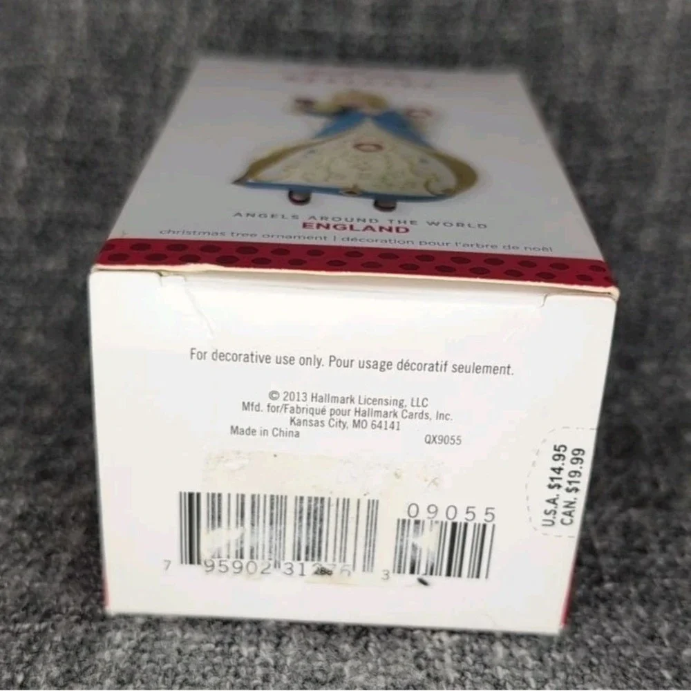 2013 Hallmark Keepsake England Angel Around The World Christmas Ornament w/ Box